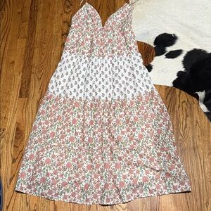 🌸 Japna Floral Tiered Midi Dress – Size XL – EUC 🌸